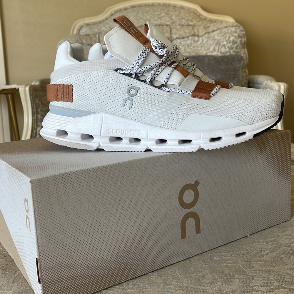 On Cloud CloudNova white/pearl size 9. Brand new in box, never been worn!